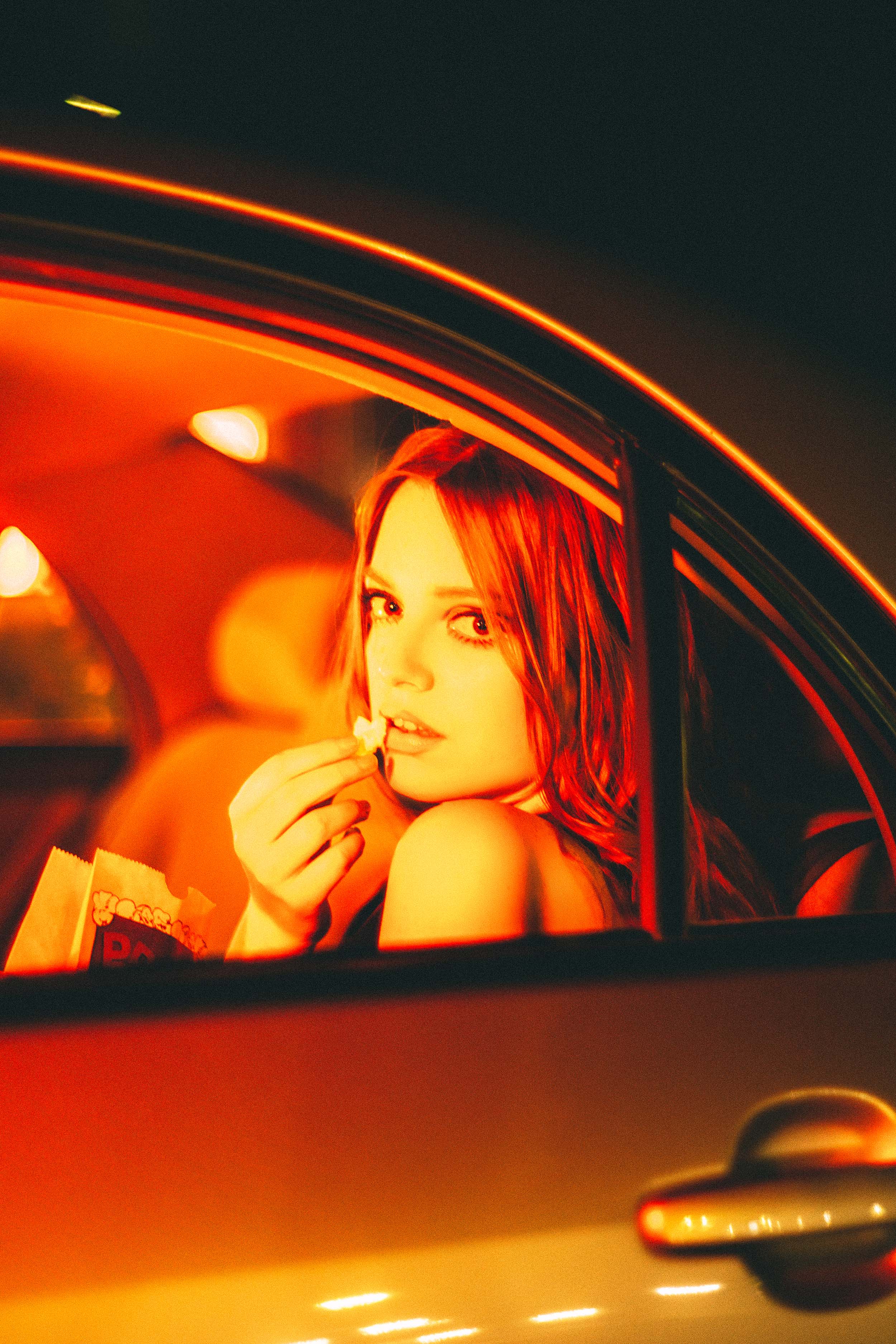 Cinematic Portraits with Vintage Flair by a Movie Theater — photograph 32 of 35